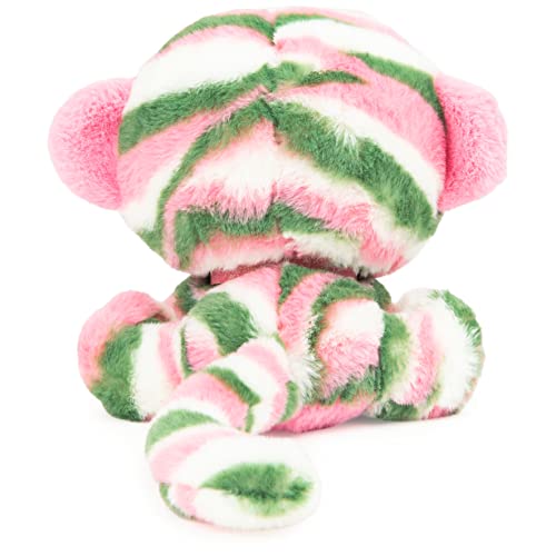 GUND P.Lushes Designer Fashion Pets Olivia Moss Monkey Premium Stuffed Animal Soft Plush, Green and Pink, 6” - sctoyswholesale
