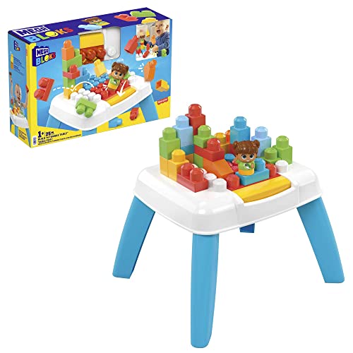 MEGA BLOKS Build 'n Tumble Table building set with 2 tumble features(Color May Vary) - sctoyswholesale