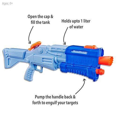 NERF Fortnite TS-R Super Soaker Water Blaster Toy , Blue - sctoyswholesale