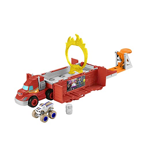 Fisher-Price Blaze and the Monster Machines Launch & Stunts Hauler, Transforming Vehicle and Playset with Die-Cast Monster Truck