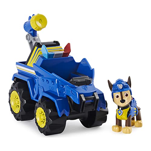 Paw Patrol, Dino Rescue Chase’s Deluxe Rev Up Vehicle with Mystery Dinosaur Figure - sctoyswholesale