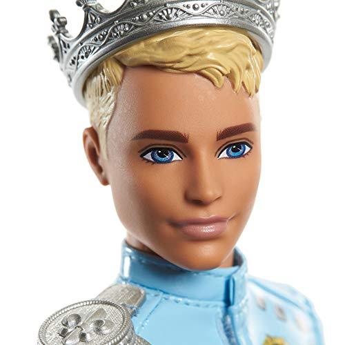 Barbie Princess Adventure Prince Ken Doll (12-inch) Wearing Jacket, Jeans and Crown - sctoyswholesale