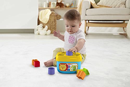 Fisher-Price Baby's First Blocks, Set Of 10 Blocks For Classic Stacking And Sorting Play For Infants Ages 6 Months And Older - sctoyswholesale