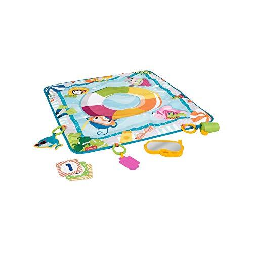 Fisher-Price Dive Right in Activity Mat, Pool-Themed playmat with 4 Toys for Newborn Baby - sctoyswholesale
