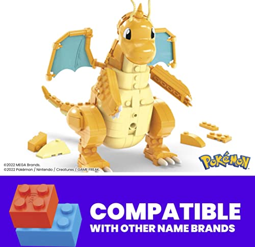 MEGA Pokémon Action Figure Building Toys For Kids, Dragonite With 388 Pieces