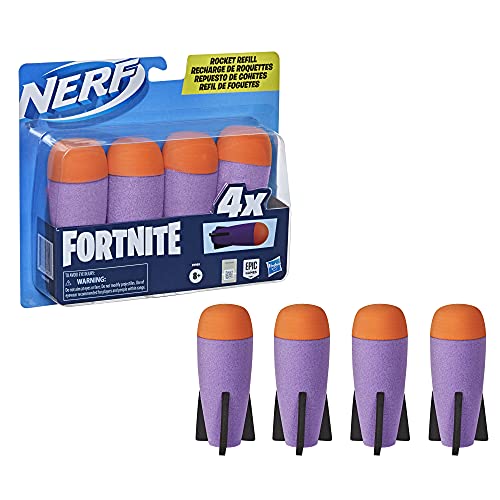 Nerf - Pack de 4 Roquettes Nerf Fortnite Officielles