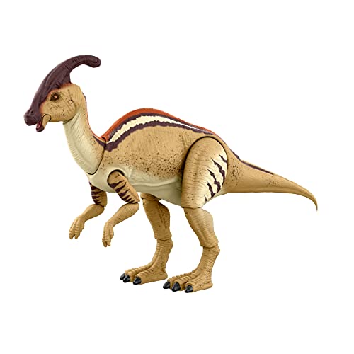 Jurassic World The Lost World Hammond Collection Parasaurolophus Dinosaur Action Figure, 12in Long with 20 Movable Joints, Gift and Collectible