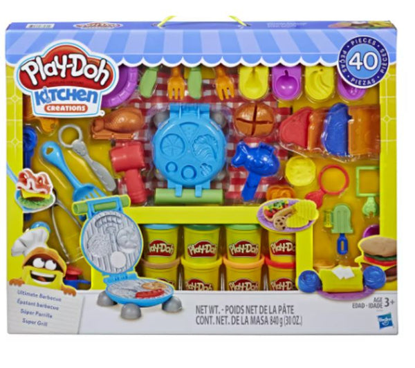 Play-Doh Kitchen Creations Ultimate Barbecue Set Create & Make Meals with Kitchen Tools 40 Pieces. - sctoyswholesale