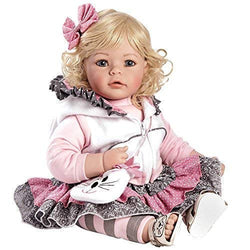 ADORA Realistic Baby Doll The Cat's Meow Toddler Doll - 20 inch, Soft CuddleMe Vinyl, Light Blonde Hair, Blue Eyes