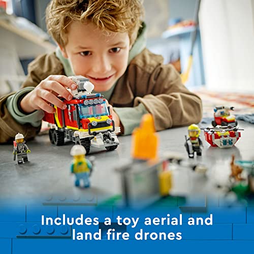 LEGO City Fire Command Unit 60374, Rescue Fire Engine Toy Set