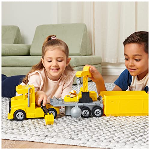 PAW Patrol, Rubble 2 in 1 Transforming X-Treme Truck with Excavator Toy, Crane Toy, Lights and Sounds, Action Figures, Kids Toys for Ages 3 and up - sctoyswholesale