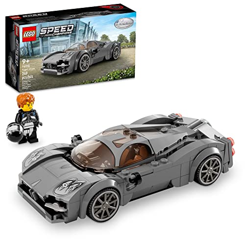 LEGO Speed Champions Pagani Utopia 76915 Race Car Toy Model Building Kit, Italian Hypercar, Collectible Racing Vehicle, 2023 Set