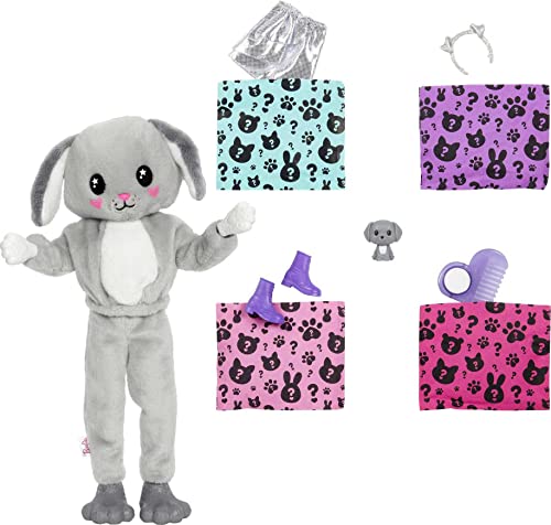 Barbie Cutie Reveal Costume-Themed Series Doll & Accessories with 10  Surprises, Puppy as Frog 