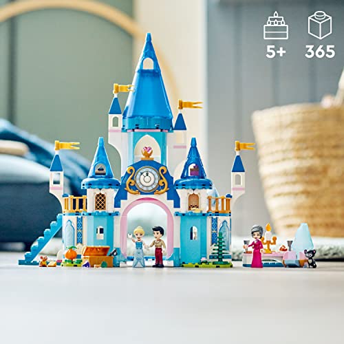 LEGO Disney Cinderella and Prince Charming’s Castle 43206 Building Toy Set for Girls, Boys, and Kids Ages 5+; (365 Pieces)