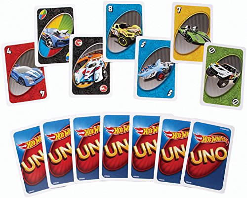 UNO Matching Card Game Featuring 112 Cards with Hot Wheels Graphics - sctoyswholesale