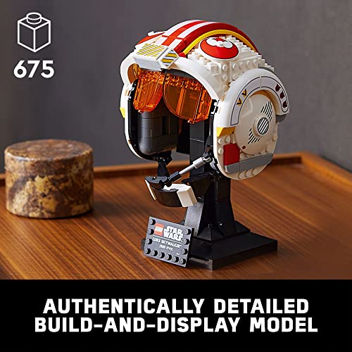 LEGO Star Wars Luke Skywalker Red 5 Helmet Set, Buildable Collection Display Model