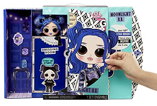 L.O.L. Surprise! OMG Moonlight B.B. Fashion Doll - Dress Up Doll Set with 20 Surprises for Girls and Kids 4+
