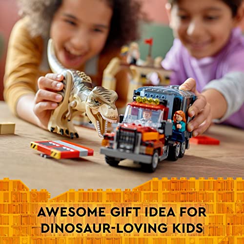 LEGO Jurassic World Dominion T. rex & Atrociraptor Dinosaur Breakout 76948 Building Toy Set for Kids, Boys, and Girls Ages 8+ (466 Pieces)