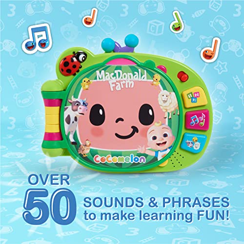 Just Play CoComelon Learning Book Interactive Toy for Toddlers with 3 Learning Modes, Music, Numbers, Animal Sounds, 50 Learning Phrases, Ages 18+ Months - sctoyswholesale