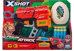 X-Shot Dino Attack Dino Extinct Foam Dart Blaster (8 Darts, 1 Eggs) by ZURU