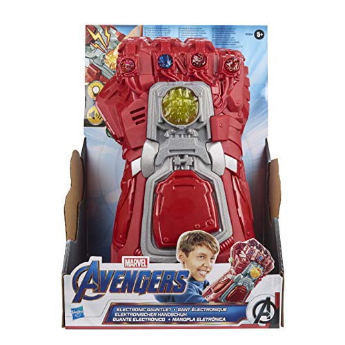 Avengers Marvel Endgame Red Infinity Gauntlet Electronic Fist Roleplay Toy with Lights and Sounds - sctoyswholesale