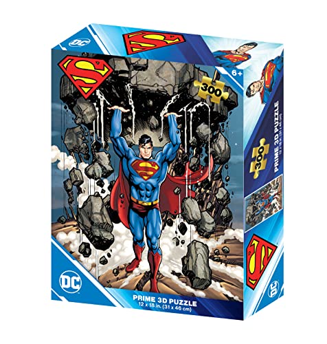Prime 3D Puzzle Redstring Lenticular -DC Comics Superman Mountain 300 Pieces