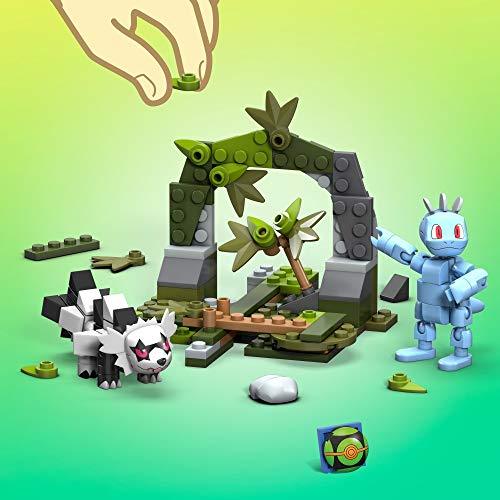 Mega Construx Pokemon Machop Vs. Galarian Zigzagoon Construction Set, Building Toys - sctoyswholesale
