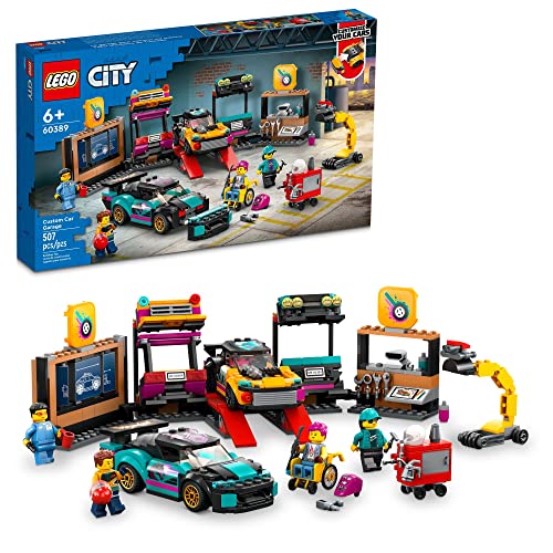 LEGO City Custom Car Garage Building Toy Set for Kids, Boys, and StockCalifornia