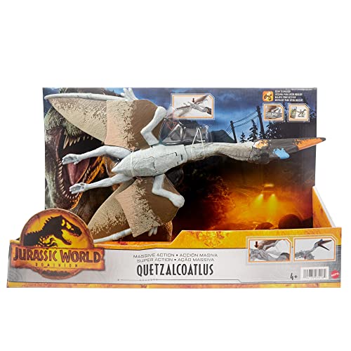 Jurassic World Dominion, Massive Action Quetzalcoatlus with Attack Movement, Extended Range of Motion, Physical & Digital Play
