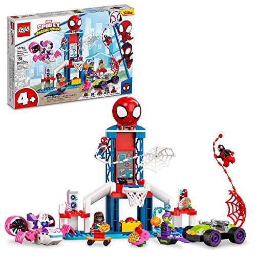LEGO Marvel Spidey Spider-Man Webquarters Hangout Building Toy Set for Preschool Kids