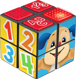 Fisher-Price Laugh & Learn Baby Learning Toy Puppy's Activity Cube with Lights Music & Fine Motor Activities