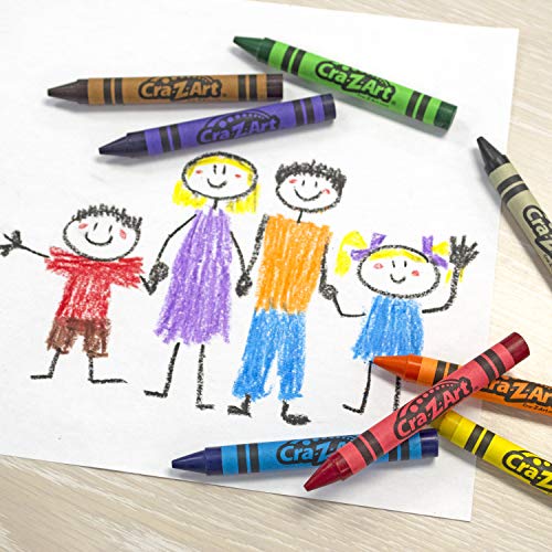 Cra-Z-art Jumbo Crayons, 8 Assorted Colors, 400/pack