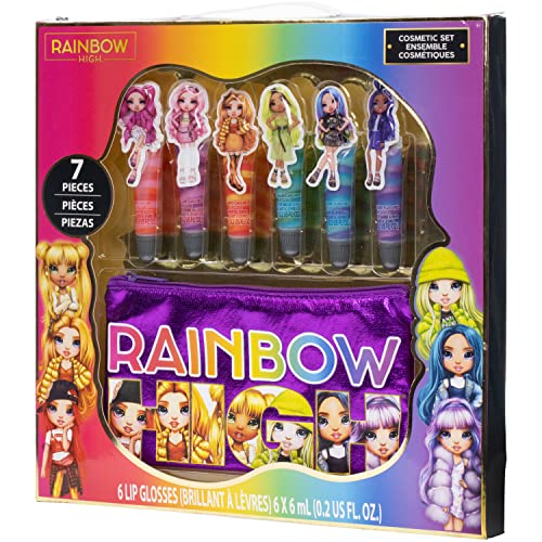 Rainbow High - Townley Girl MGA Makeup Set with 6 Flavored and Swirled Lip Glosses  With 6 Lip Glosses and Bonus Bag, - sctoyswholesale