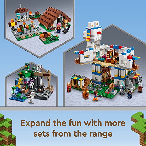 LEGO Minecraft The Skeleton Dungeon Set, 21189 Construction Toy for Kids with Caves, Mobs and Figures with Crossbow Accessories