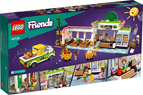 LEGO Friends Organic Grocery Store , Supermarket Toy Shop for Girls and Boys 8 Plus Years Old, Playset with Truck & 4 Mini-Dolls