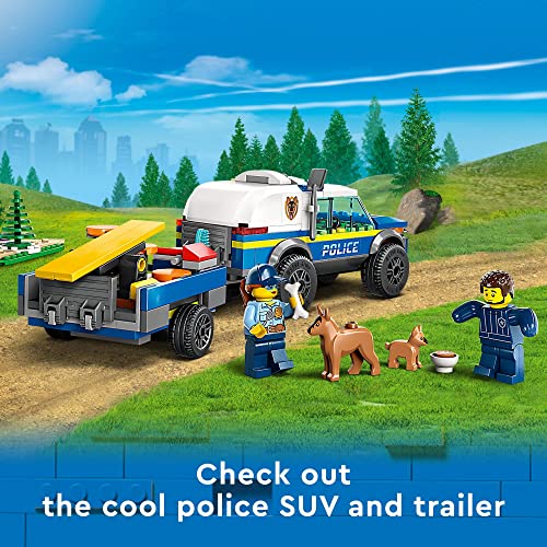 LEGO City Mobile Police Dog Training 60369 Building Toy Set for Kids, Boys, and Girls Ages 5+ (197 Pieces)