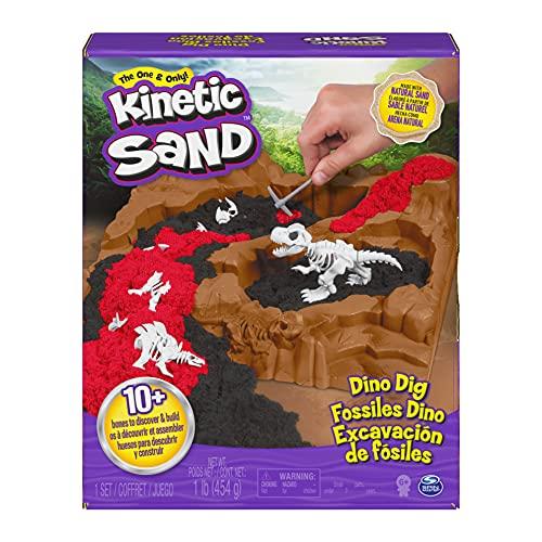 Kinetic Sand, Dino Dig Playset with 10 Hidden Dinosaur Bones to Discover - sctoyswholesale