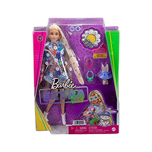 Barbie Extra Doll #12 in Floral 2-Piece Fashion Accessories