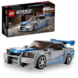 LEGO Speed Champions 2 Fast 2 Furious Nissan Skyline GT-R (R34) 76917 Building Toy Set for Kids, Boys, and Girls Ages 9+ (319 Pieces)