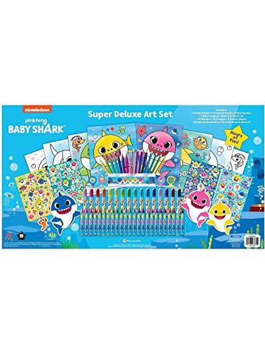 Baby Shark Super Deluxe Art Set in Large Clamshell, Size: 27 x 1