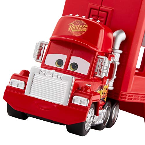 Disney Pixar Cars Disney Pixar Cars Minis Transporter with Vehicle, Kids Birthday Gift