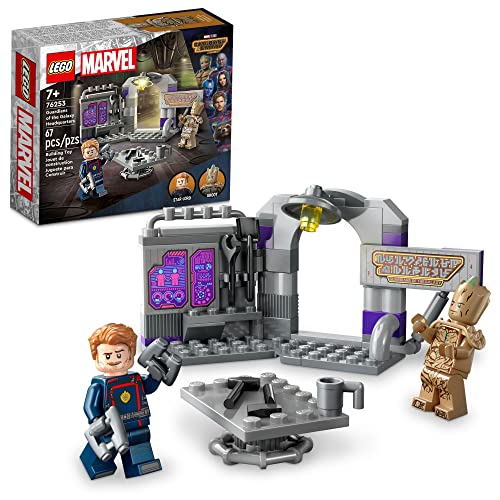 LEGO Marvel Guardians of The Galaxy Headquarters 76253, Super Hero Building Toy Set from Guardians of The Galaxy 3 with Groot and Star-Lord Minifigures