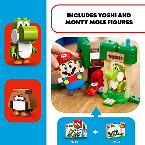 LEGO Super Mario Yoshi’s Gift House Expansion Set 71406 Building Toy Set for Kids, Boys, and Girls Ages 6+ (246 Pieces)