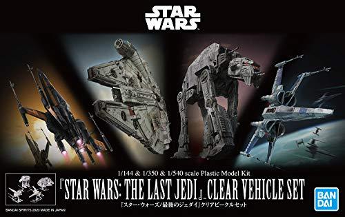 Star Wars: The Last Jedi 1/144 & 1/350 & 1/540 Clear Vehicle Set,Bandai Spirits VM - sctoyswholesale