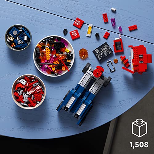 LEGO Icons Optimus Prime 10302 Transformers Figure Set, Collectible Transforming 2in1 Robot and Truck Model Building Kit for Adults