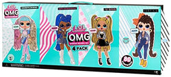 L.O.L. Surprise! OMG Series 2 Candylicious, Miss Independent, Alt Grrrl & Busy B.B. Fashion Doll 4-Pack