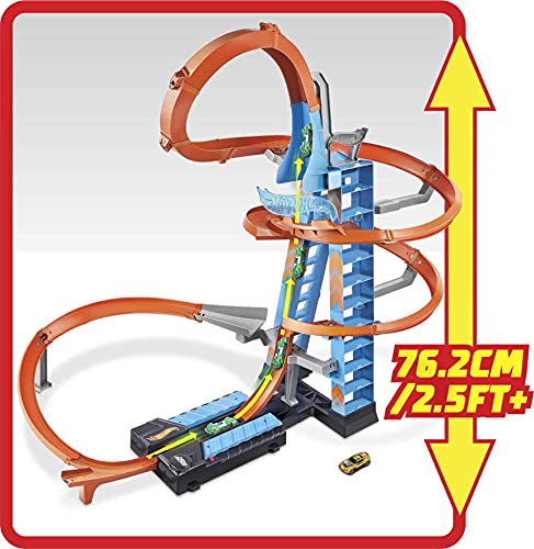 Hot Wheels Sky Crash Tower Track Set - sctoyswholesale