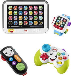 Laugh & Learn Fisher-Price Laugh & Learn Tune in Tech Set, Gift Set of 4 Musical Learning Role-Play Toys for Infants and Toddlers - sctoyswholesale