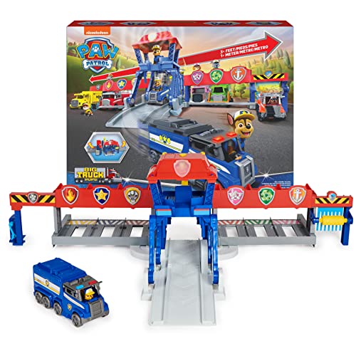 PAW Patrol Big Truck Pups, Truck Stop HQ, 3ft. Wide Transforming Playset, Action Figures, Toy Cars, Lights and Sounds, Kids Toys for Ages 3 and up - sctoyswholesale