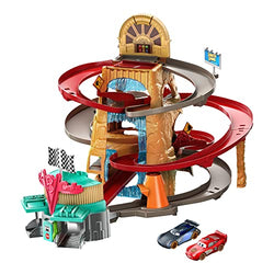 Disney and Pixar Cars Toys, Playset with 2 Vehicles, Radiator Springs Mountain Race 